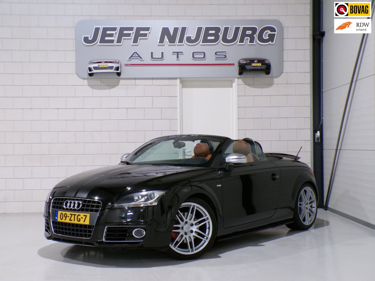 Audi TT Roadster - 2.0 TFSI S-Line Cognac-Leer Stoelverwarming Garantie 19"Velgen Bluetooth Xenon DAB Parkeer - AutoWereld.nl