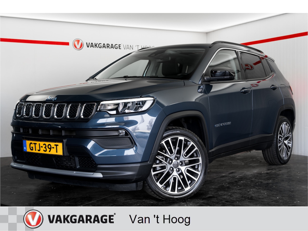 Jeep Compass - 4xe 190 Plug-in Hybrid Electric Limited Lease Ed. Panoramadak Camera navigatie - AutoWereld.nl
