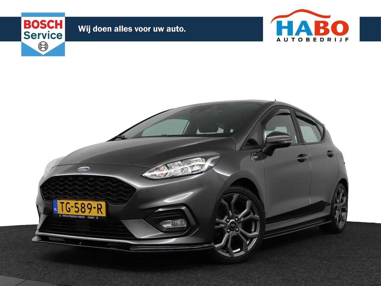 Ford Fiesta - 1.0 ECOBOOST ST-LINE 100PK AC/CRUISE/APPLE.CARPLAY/ST.BUMPER.PAKKET/LMV/TREKHAAK - AutoWereld.nl