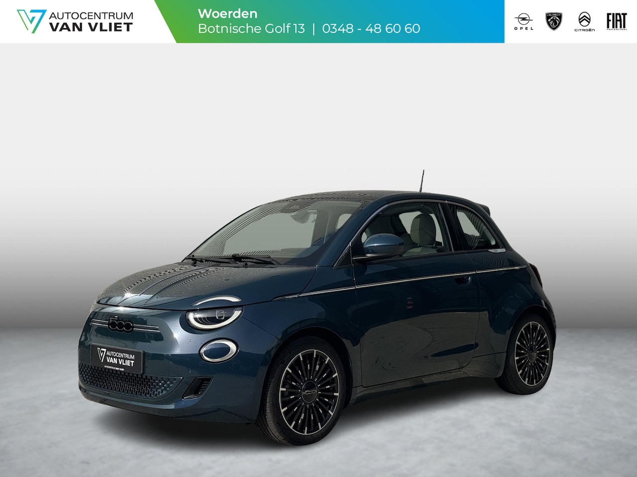 Fiat 500e - La Prima 42 kWh Fiat 500e La Prima Leder | 17" | Pack Winter | Schuif/Kantel dak | Subsidi - AutoWereld.nl