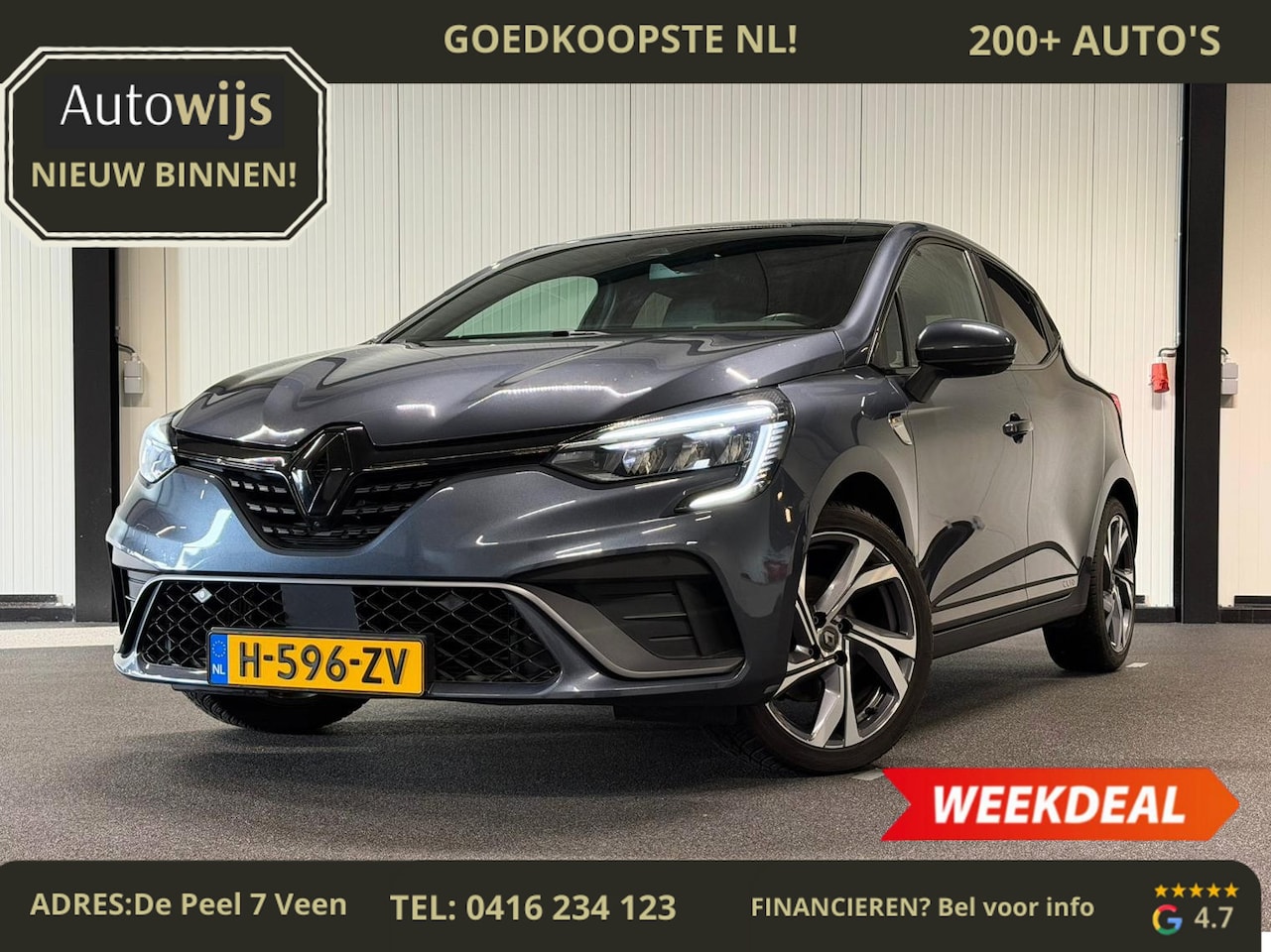 Renault Clio - 1.3 TCe R.S. Line|AUT|NL AUTO|TREKHAAK|CAMERA|Goed onderhouden - AutoWereld.nl
