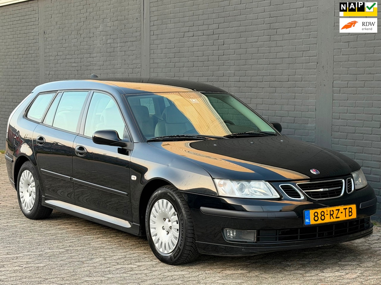 Saab 9-3 Sport Estate - 1.8t Vector NAVI LEER CLIMA PDC TREKHAAK Nieuw apk - AutoWereld.nl