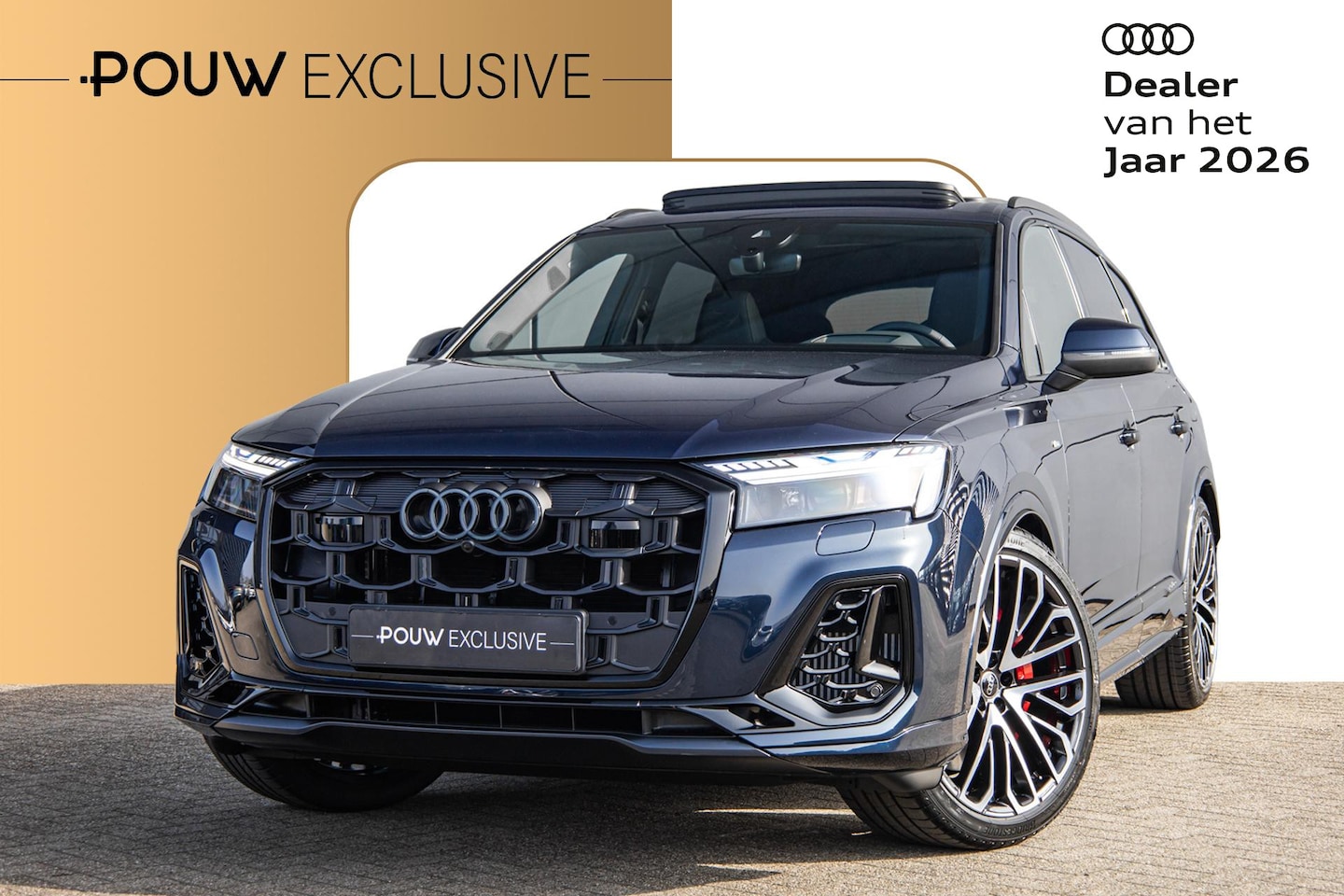Audi Q7 - 55 TFSI e 394pk quattro S-line | Panoramadak | Trekhaak | Vierwielbesturing | Bang & Olufs - AutoWereld.nl
