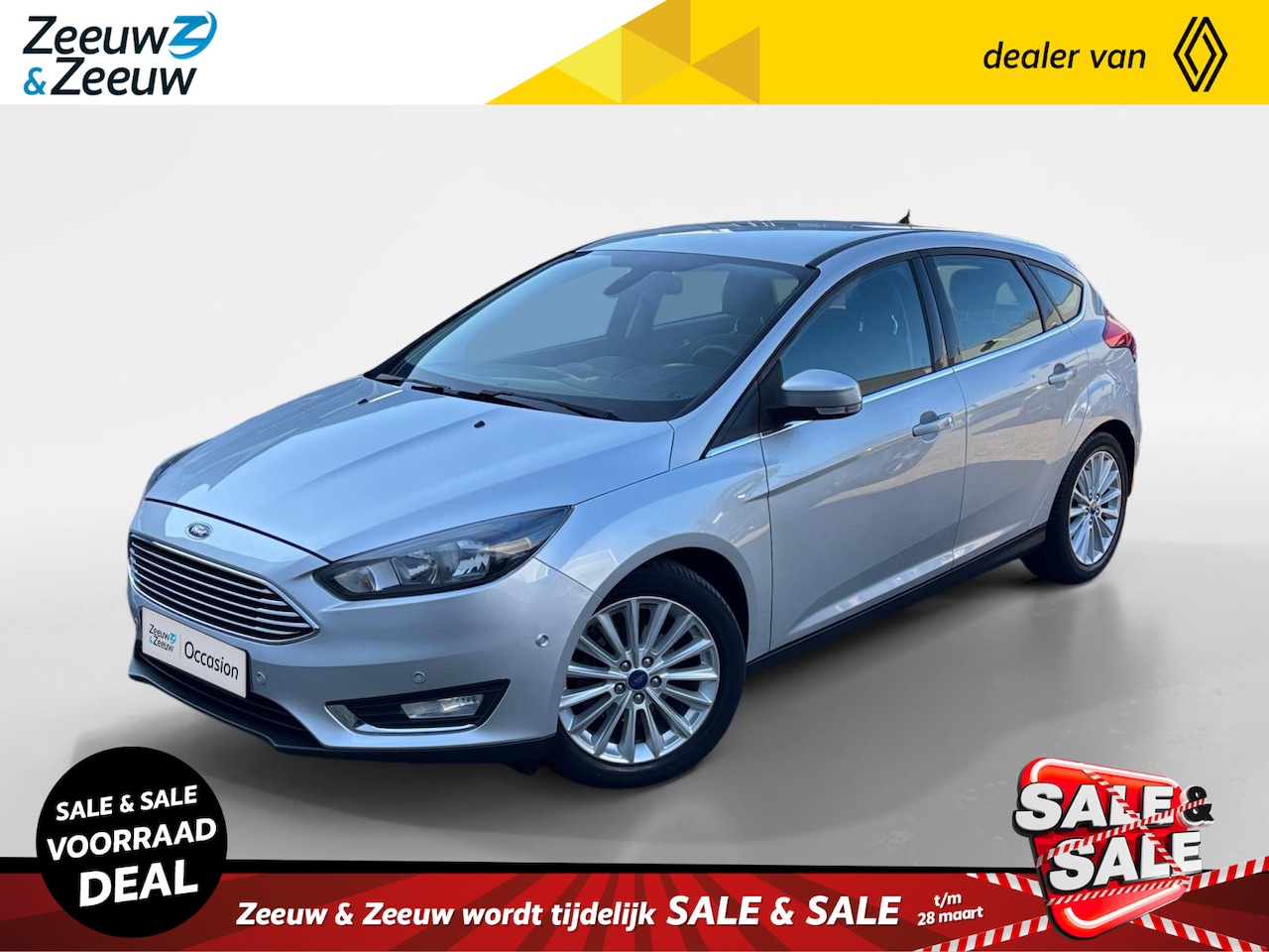 Ford Focus - 1.0 Titanium | 1e eigenaar | Adaptive cruise |  Multimedia | Parkeer sensoren | Led koplam - AutoWereld.nl
