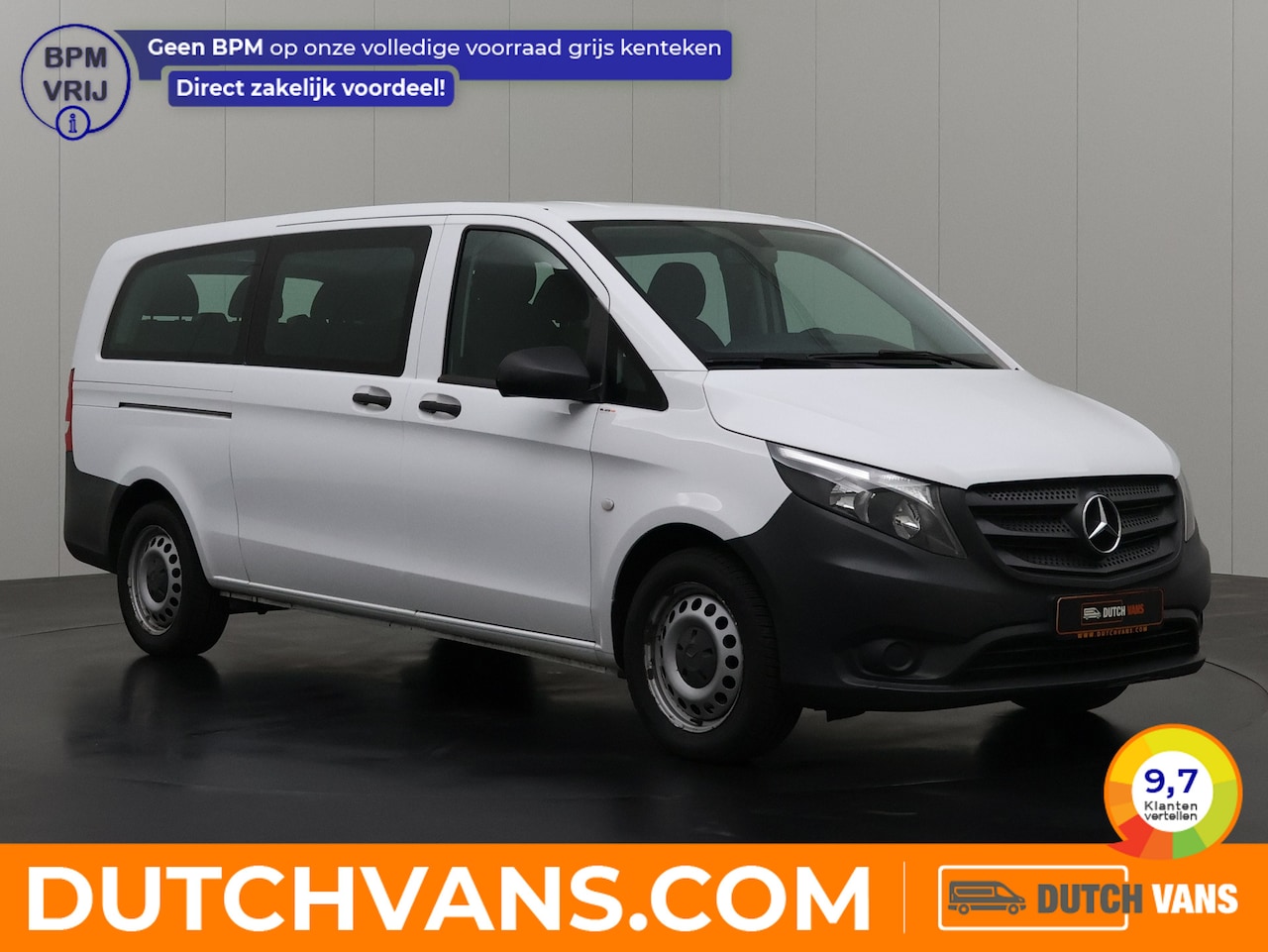 Mercedes-Benz Vito - 114CDI Automaat Personenbus | 9-Persoons | Extra Lang | Prijs incl BTW € 26499,-- | Airco - AutoWereld.nl