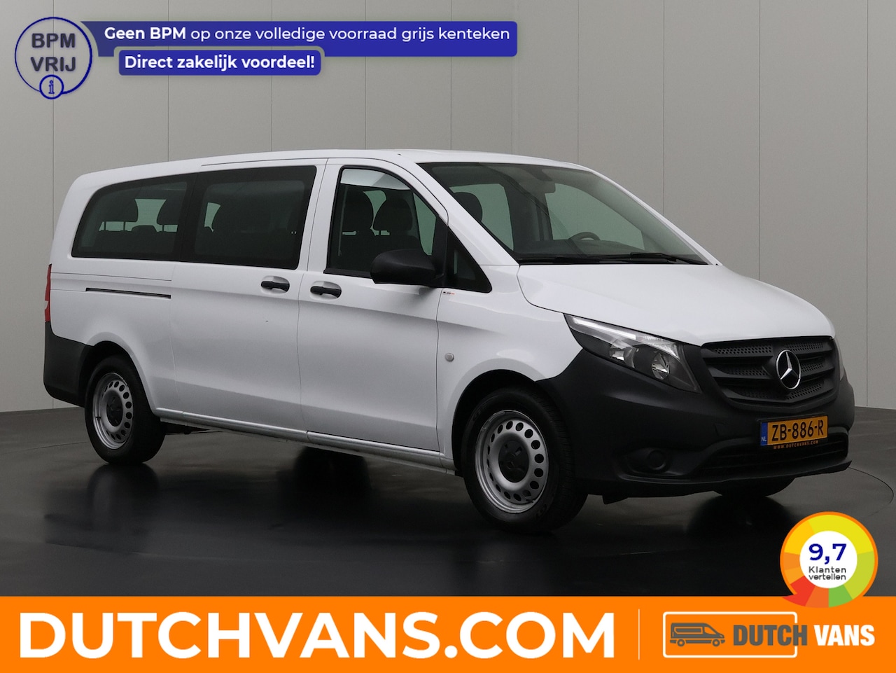 Mercedes-Benz Vito - 114CDI Automaat Personenbus | 9-Persoons | Extra Lang | Prijs incl BTW € 28435,-- | Airco - AutoWereld.nl