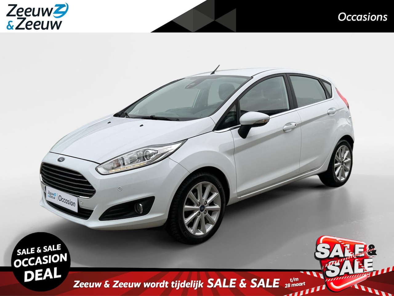 Ford Fiesta - 1.0 EcoBoost Titanium | 100% onderhouden | Parkeersensoren voor en achter | Navigatie | Vo - AutoWereld.nl