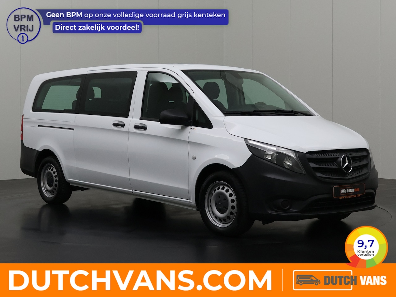 Mercedes-Benz Vito - 114CDI Automaat Personenbus | 9-Persoons | Extra Lang | Prijs incl BTW € 25289,-- | Airco - AutoWereld.nl