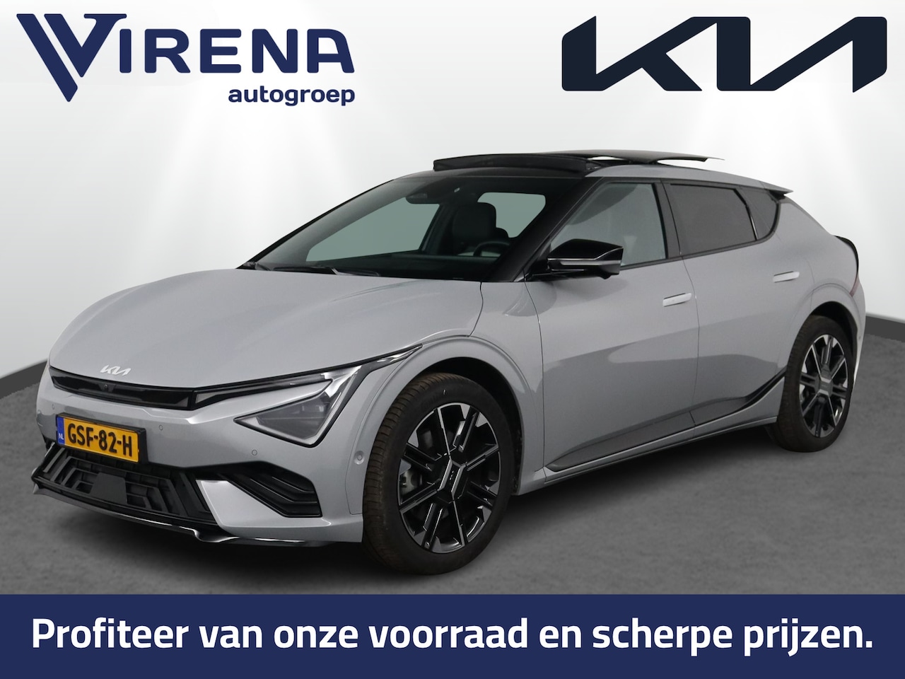 Kia EV6 - GT-Line 84 kWh - Stoel/Stuurverwarming - Stoelverkoeling - Navigatie - Adaptief Cruise Con - AutoWereld.nl