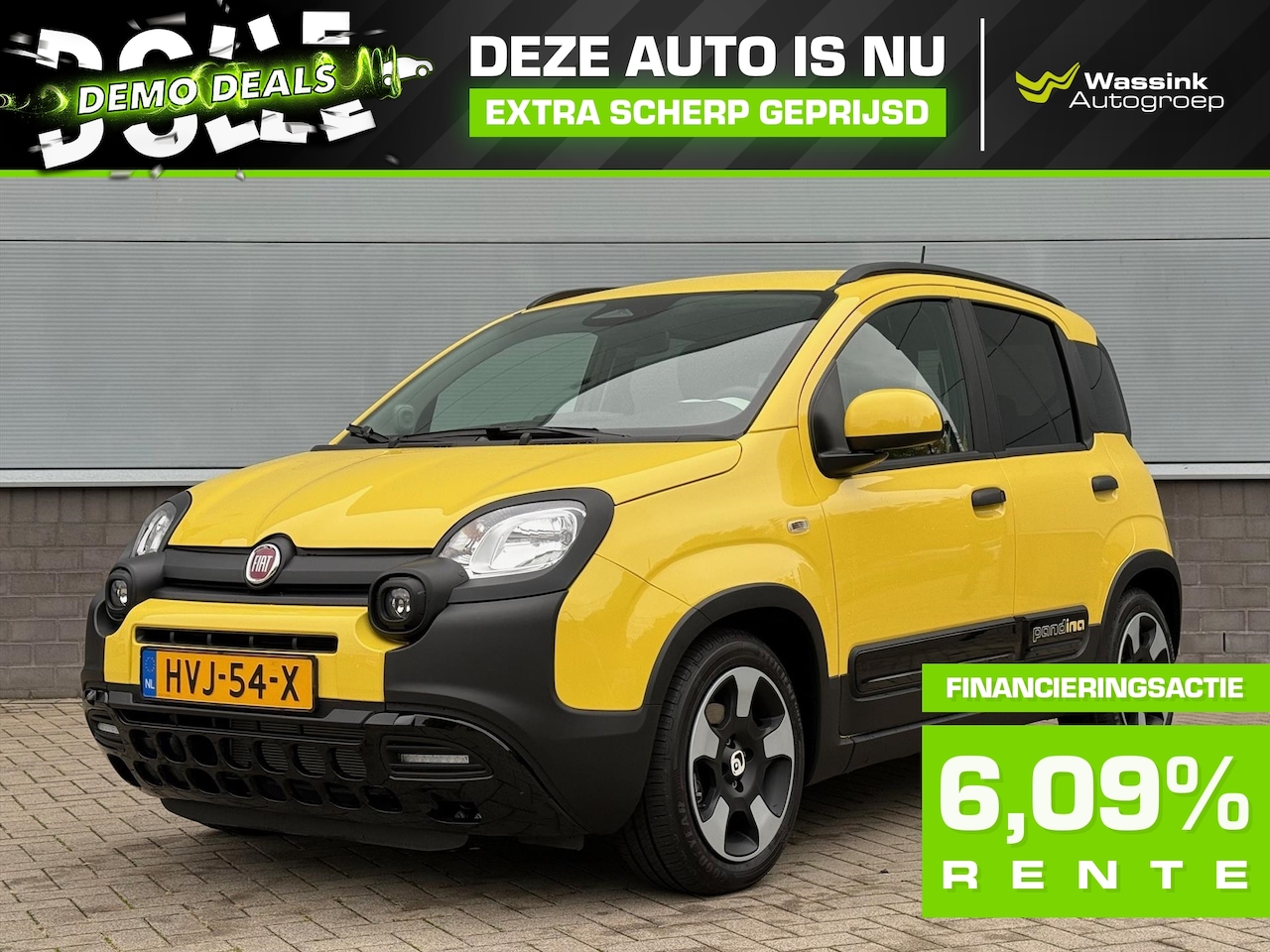 Fiat Panda - Pandina 70pk Hybrid | DEMO DEAL | Navigatie via app | Airco | Cruise Control | Parkeersens - AutoWereld.nl