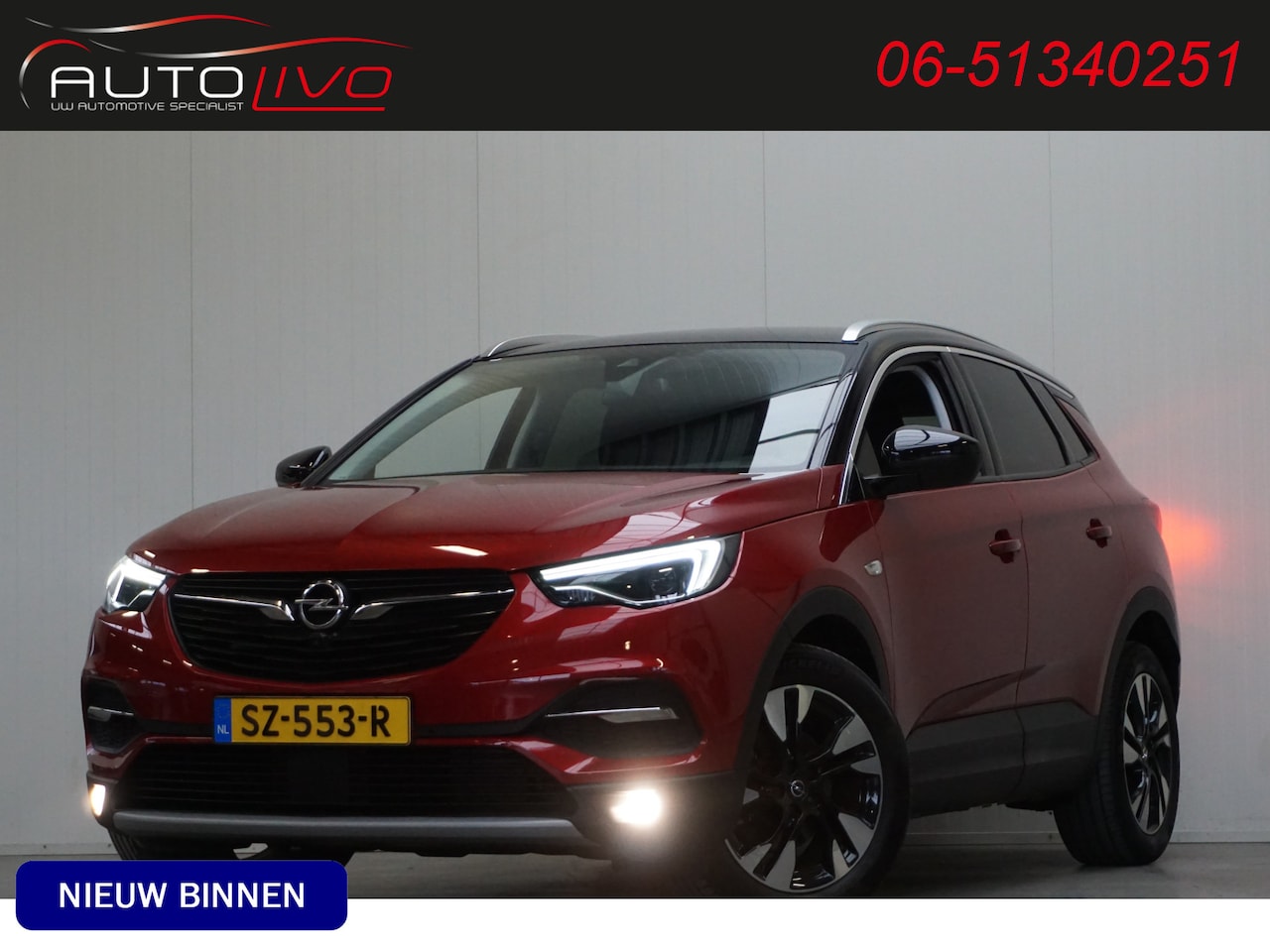 Opel Grandland X - 1.2 Turbo Innovation LEER KOELING APPLE CAMERA .. ZEER LUXE - AutoWereld.nl