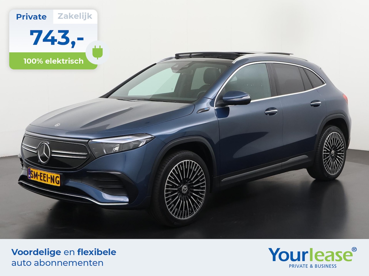 Mercedes-Benz EQA - 350 4MATIC AMG Line 67 kWh | All-in 743,- Private Lease | Direct uit voorraad - AutoWereld.nl