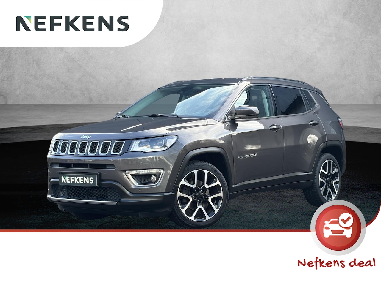 Jeep Compass - 1.3T 130pk Limited | 1ste eigenaar | Achteruitrijcamera | Xenon | 19"LM velgen | Keyless E - AutoWereld.nl