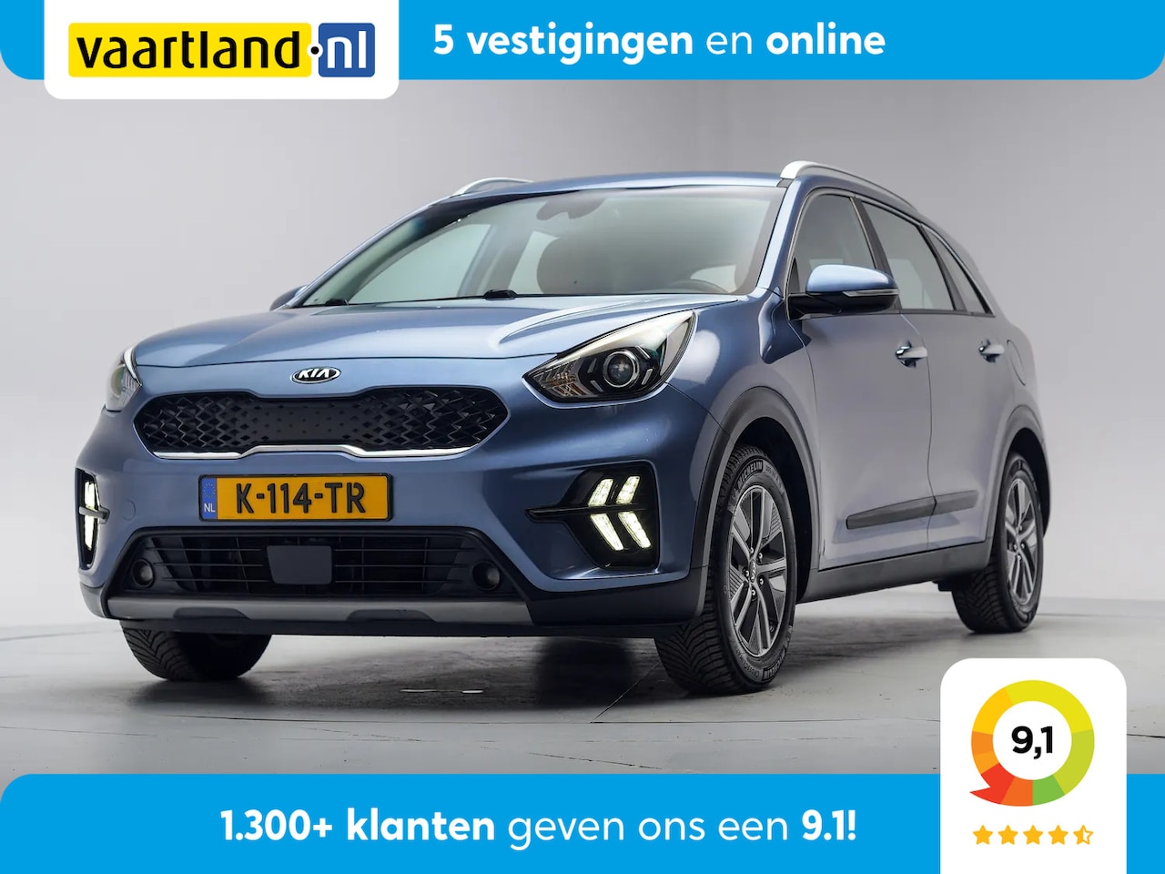 Kia Niro - 1.6 GDi Hybrid DynamicLine [ Half-leder Navi Camera ] - AutoWereld.nl
