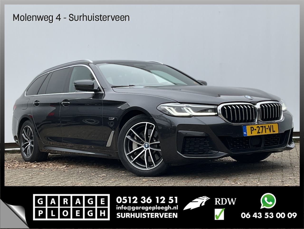 BMW 5-serie Touring - 530e M-Sport Leer Memory Laser Adapt.Cr Sfeer PHEV Business Edition Plus Plug-in - AutoWereld.nl