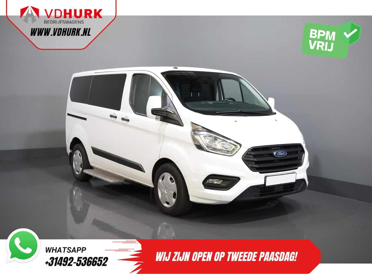 Ford Transit Custom Tourneo - 2.0 TDCI € 25.745,- incl. BTW/BPM Trend Combi/ Kombi/ 9 Persoons/ 9 P/ Cruise/ PDC/ Airco - AutoWereld.nl