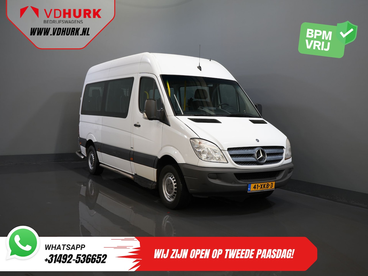 Mercedes-Benz Sprinter - 313 2.2 CDI L2H2 € 9.922 Incl. BTW EXPORT Combi/ 9 Persoons/ Kombi/ 9P/ Airco/ Rolstoellif - AutoWereld.nl