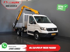 Volkswagen Crafter - 50 165 pk Effer 352S Trekhaak/ Kraan/ Crane/ Kran/ Autokran/ PTO/ Open laadbak/ Dubbel Luc