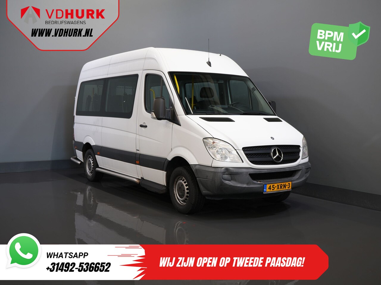 Mercedes-Benz Sprinter - 313 2.2 CDI L2H2 €10.648,= Incl. BTW BPM VRIJ! EXPORT Combi/ 9 Persoons/ Kombi/ 9P/ Airco/ - AutoWereld.nl