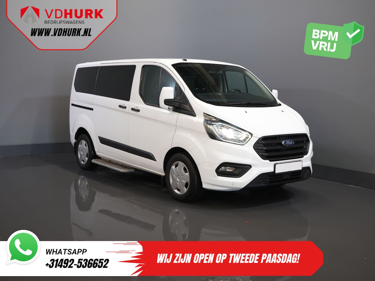 Ford Transit Custom Tourneo - 2.0 TDCI €26.265,- incl. BTW/BPM Trend Combi/ Kombi/ 9 Persoons/ 9 P/ Cruise/ PDC/ Airco - AutoWereld.nl