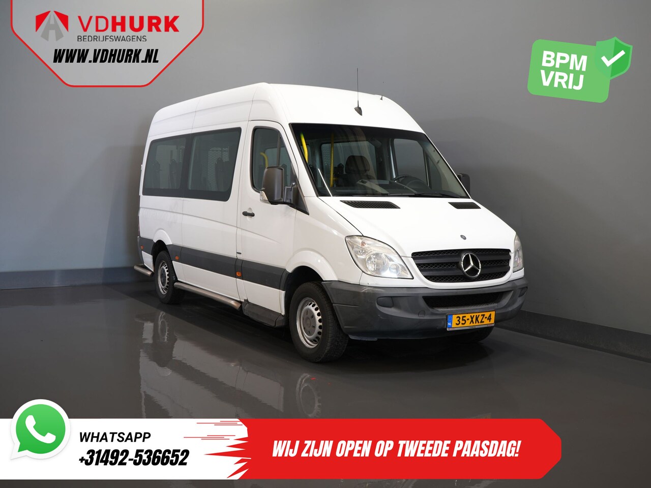 Mercedes-Benz Sprinter - 313 2.2 CDI L2H2 €9.922 Incl. BTW BPM VRIJ! EXPORT Combi/ 9 Persoons/ Kombi/ 9P/ Airco/ Ro - AutoWereld.nl