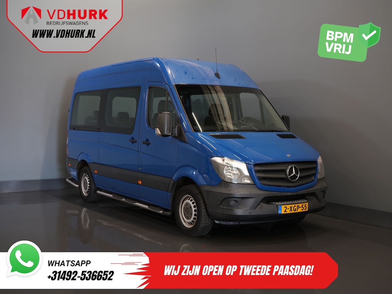 Mercedes-Benz Sprinter - 213 2.2 CDI Aut. L2H2 €12.705,- Incl. BTW (BPM VRIJ) EXPORT Combi/ 9 Persoons/ Kombi/ 9P/ - AutoWereld.nl