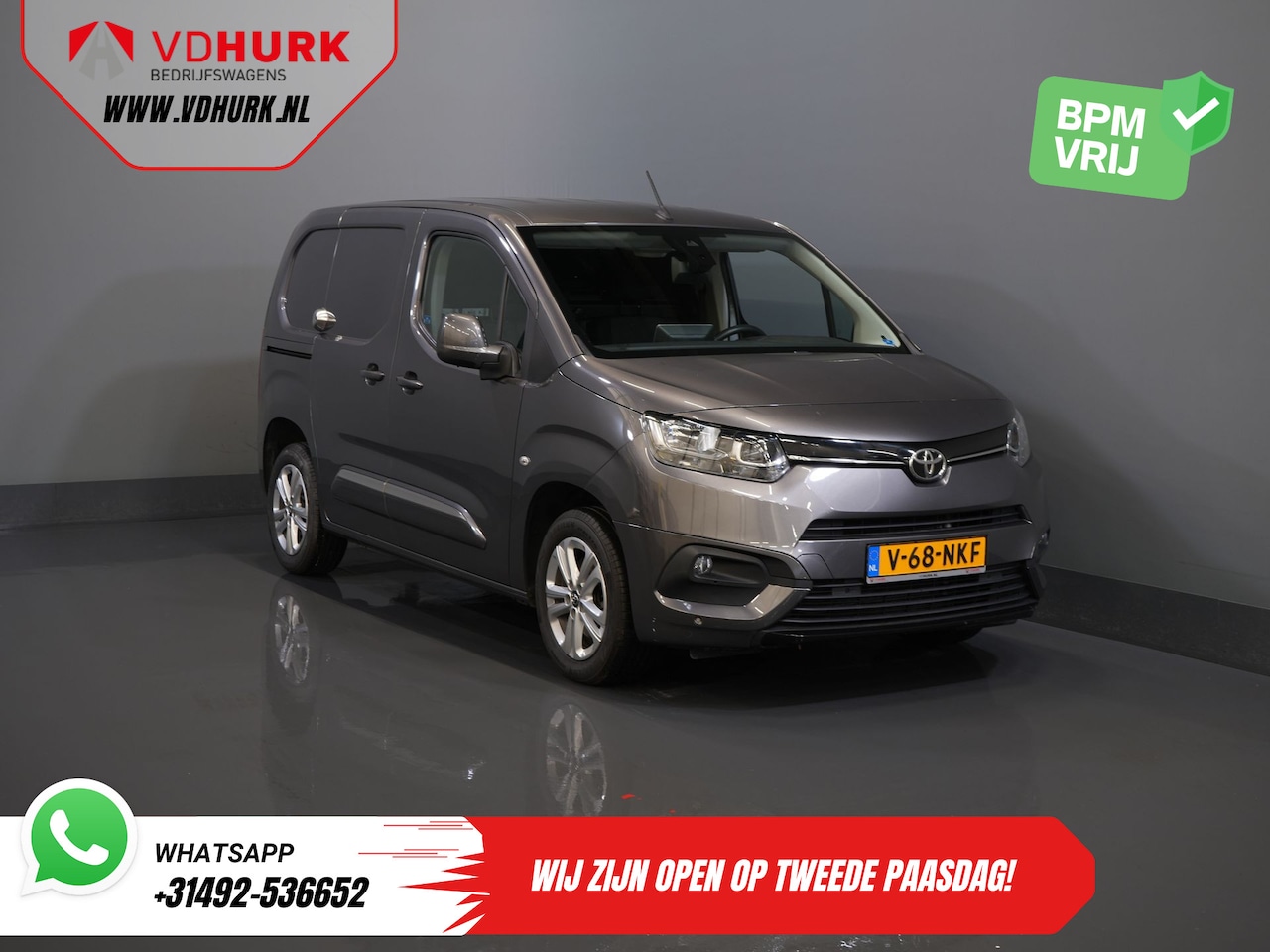 Toyota ProAce City - 1.2 Turbo 130 pk Aut. BENZINE 3Pers./ Stoelverw./ Climate/ Keyless/ Carplay/ Cruise/ PDC/ - AutoWereld.nl