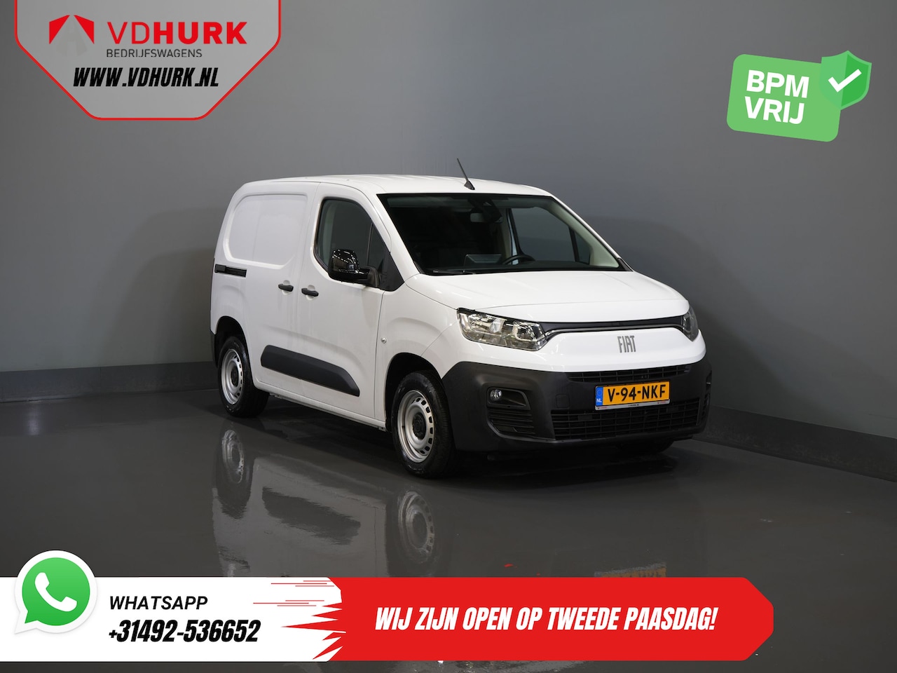 Fiat Doblò - 1.5 HDi 100 pk 3 Pers./ CarPlay/ Stoelverw./ Camera/ PDC/ Cruise/ Airco - AutoWereld.nl