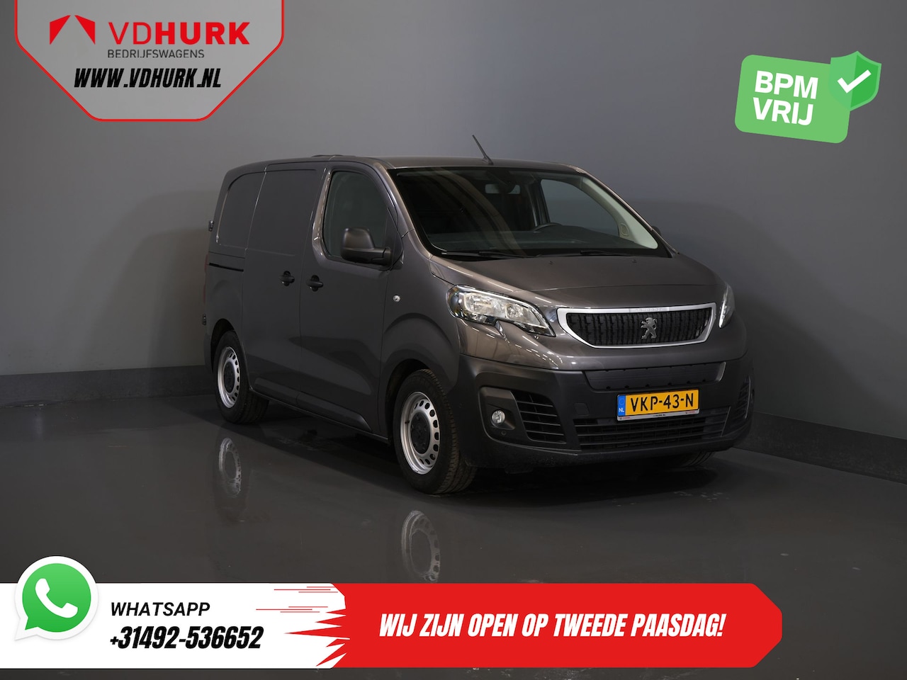 Peugeot e-Expert - Premium 50 kWh 230 km WLTP Snellader/ Elek.dakventilator/ Navi/ Carplay/ Camera/ PDC/ Crui - AutoWereld.nl