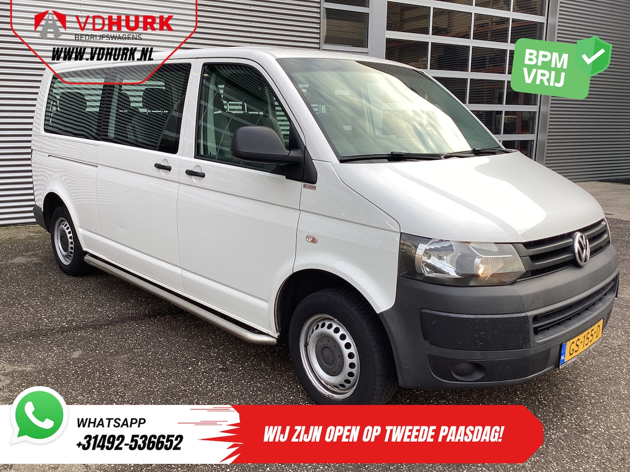 Volkswagen Transporter Kombi - 2.0 TDI L2 EXPORT MARGE 9 Persoons/ Combi/ Kombi/ 9Pers./ Airco / Sidebars/ 2x2x3 - AutoWereld.nl