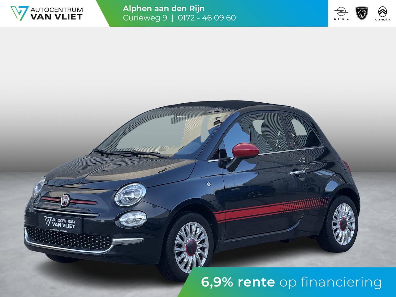 Fiat 500 C - 1.0 Hybrid RED Cabrio | 18.646 km! | Camera - AutoWereld.nl