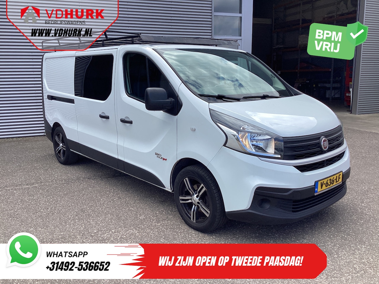 Fiat Talento - 1.6 MJ 125 pk L2 DC Dubbel Cabine EXPORT ONLY Airco/ Android/ Camera/ Imperiaal - AutoWereld.nl