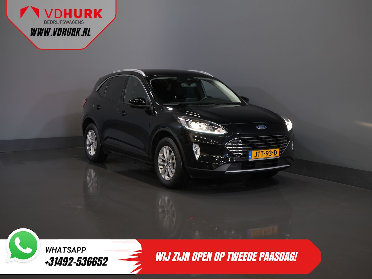Ford Kuga - 2.5 PHEV 225 pk Titanium Garantie 3-28'/ Stuurverw./ Stoelverw./ Navi/ Carplay/ Camera/ PD - AutoWereld.nl