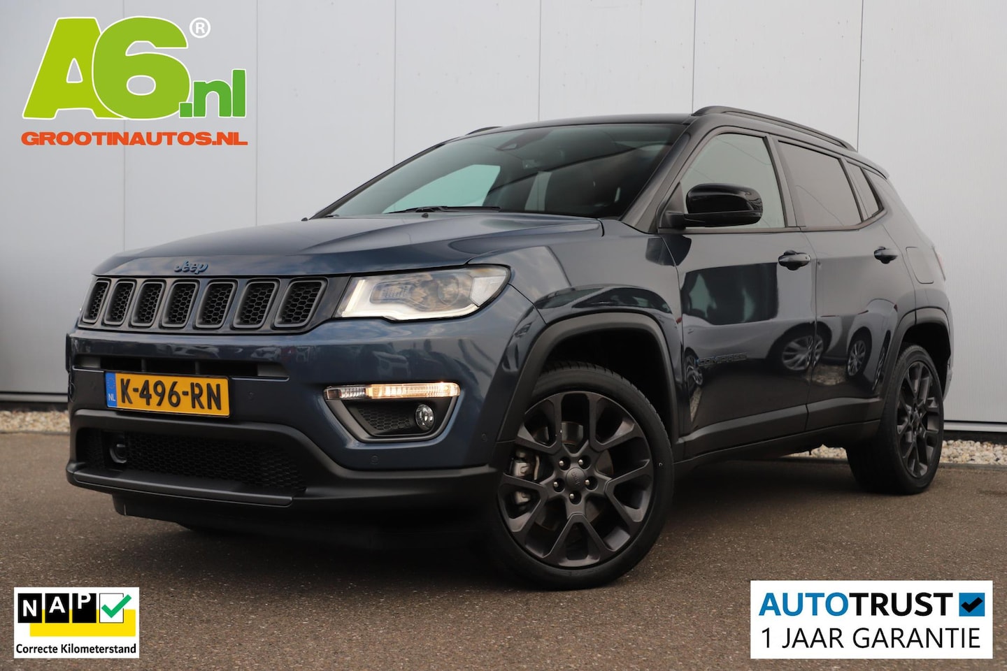Jeep Compass - 4xe 240 Plug-in Hybrid Electric S Trekhaak Panoramadak Leder Navigatie Achteruitrijcamera - AutoWereld.nl