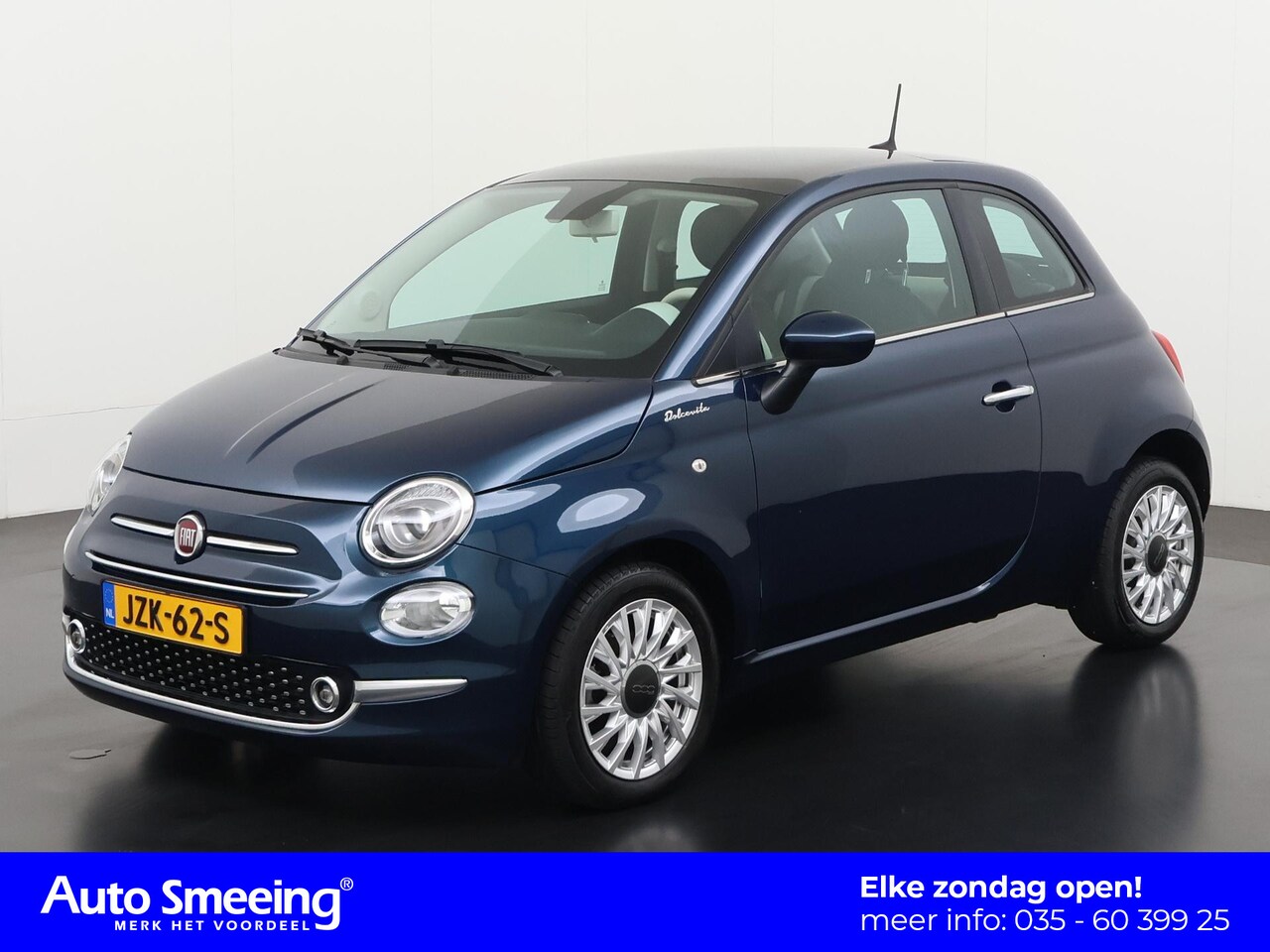 Fiat 500 - 1.0 Hybrid Dolcevita | Panoramadak | Apple/Android Carplay | Parkeersensor | Lichtmetalen - AutoWereld.nl