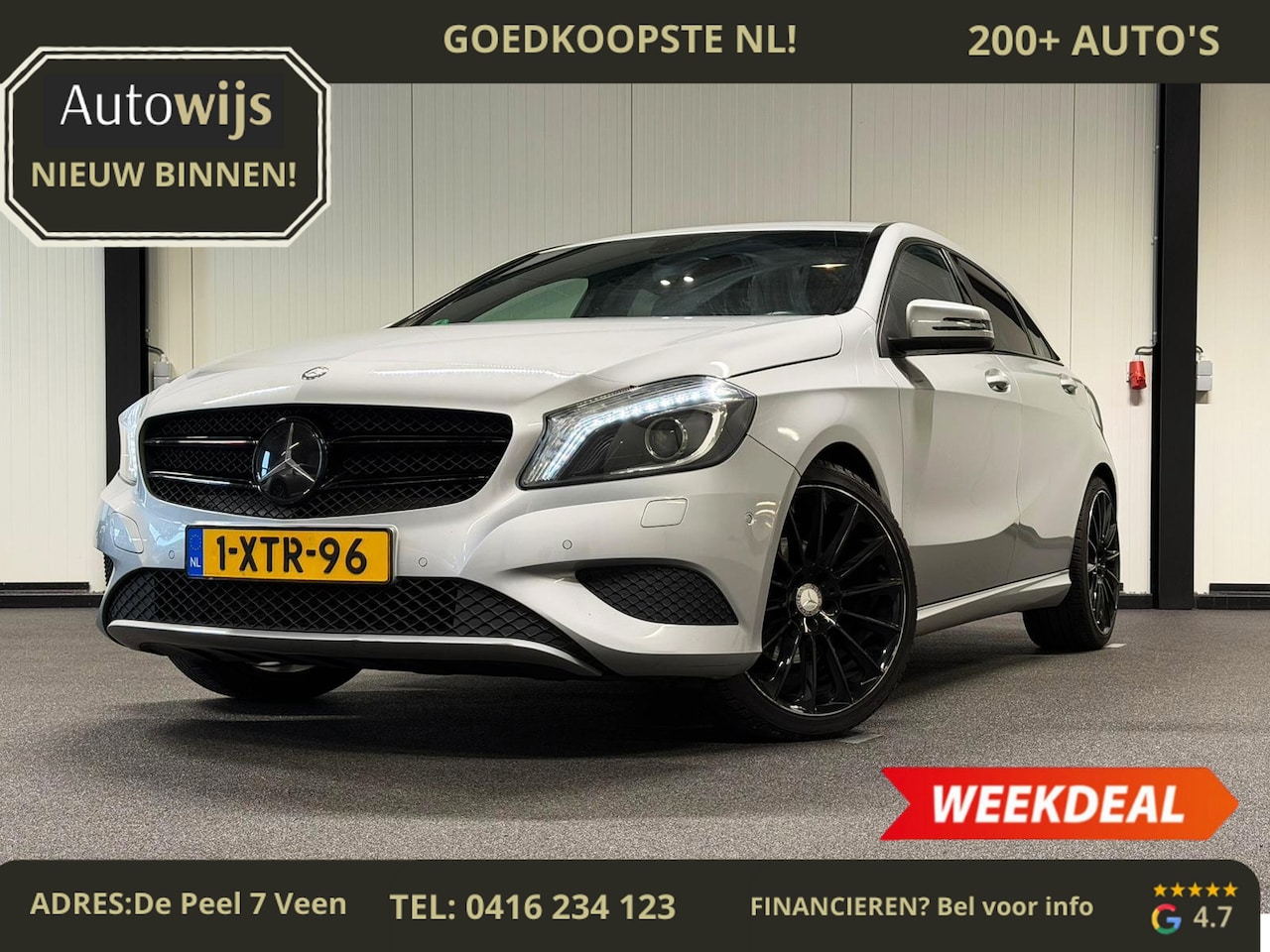 Mercedes-Benz A-klasse - 180 Ambition|AUT|NL AUTO|NAVI|PDC|HALF LEER - AutoWereld.nl
