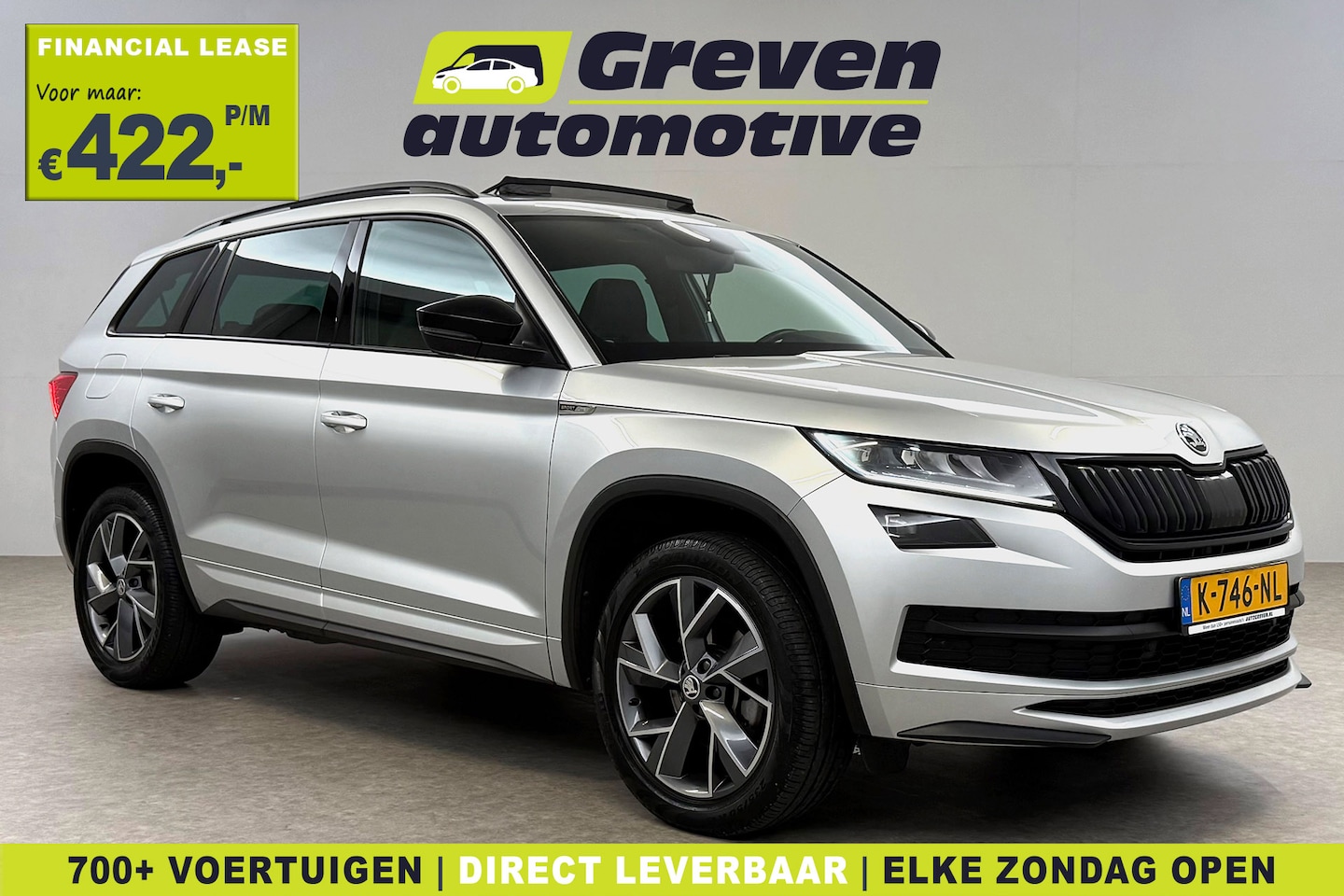 Skoda Kodiaq - 1.5 TSI 150PK Sportline Business 7p | Pano | Sfeer | Virtual | Carplay | Trekh. | Camera | - AutoWereld.nl