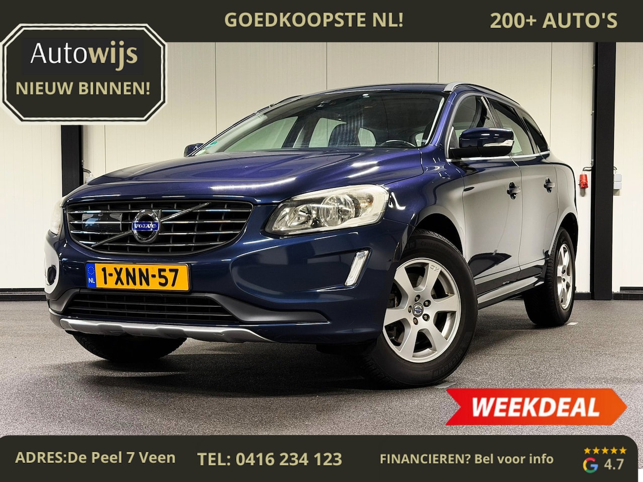 Volvo XC60 - 2.0 D4 FWD Momentum|TREKHAAK|GOED ONDERHOUDEN|PDC|NAVI| - AutoWereld.nl