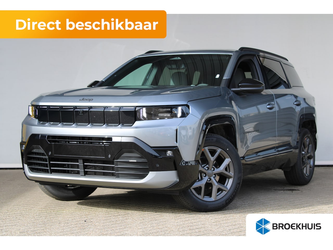 Jeep Compass - 1.2 e-Hybrid First Edition | Ledere bekleding | Schuif-kanteldak | Stoelventilatie voor | - AutoWereld.nl