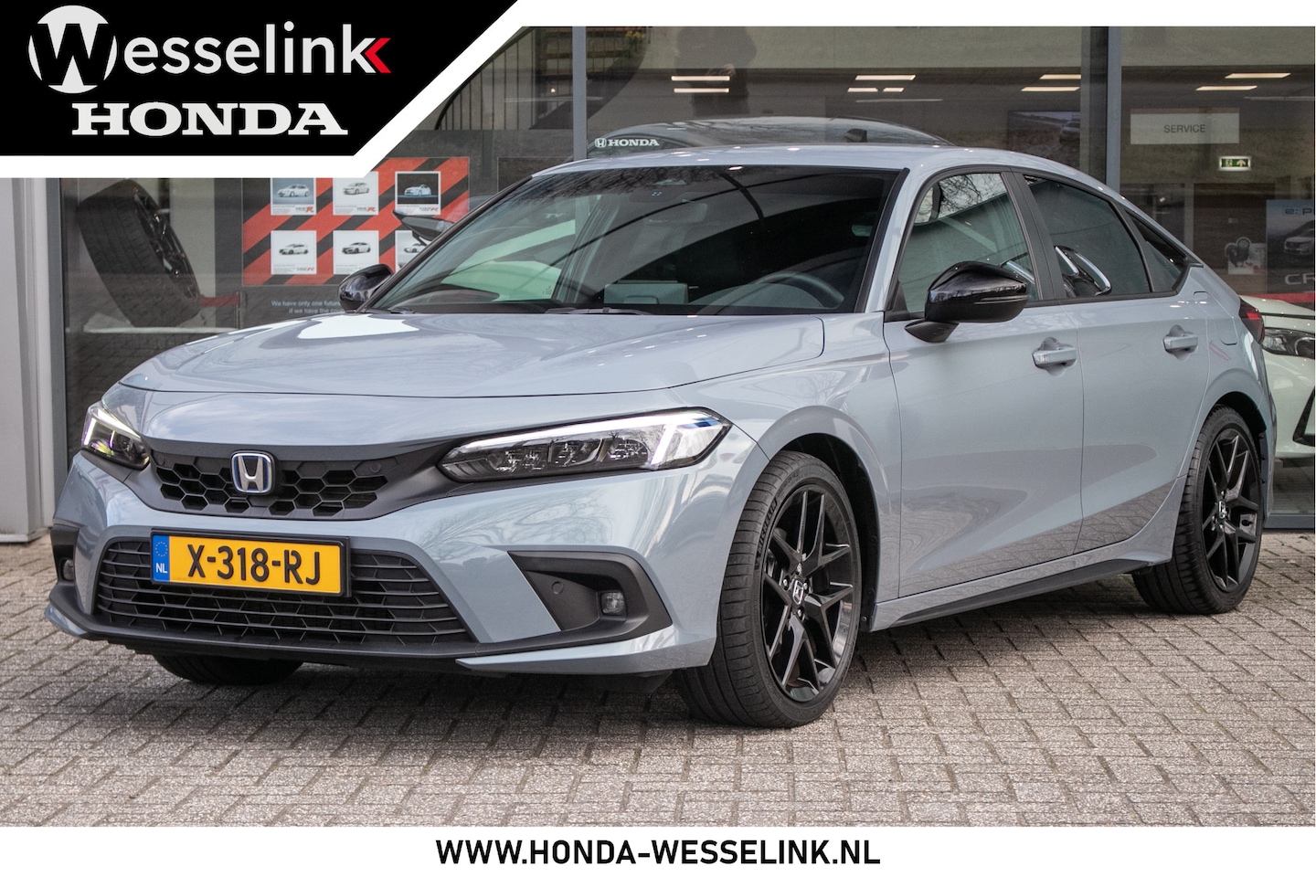 Honda Civic - 2.0 e:HEV Sport - Navigatie | Apple car./Android auto | Honda Sensing - AutoWereld.nl