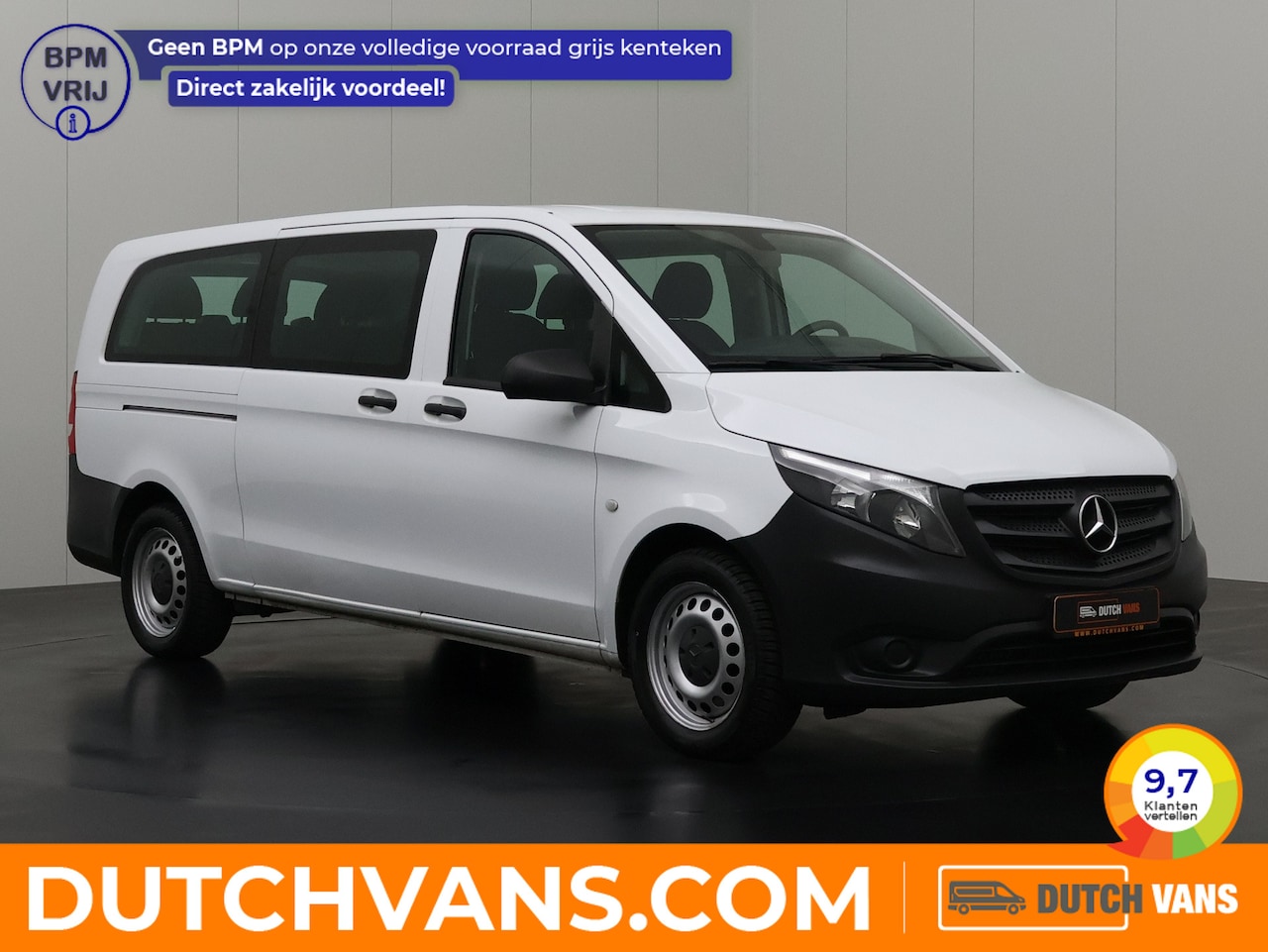 Mercedes-Benz Vito - 114CDI Automaat Personenbus | 9-Persoons | Extra Lang | Prijs incl BTW € 27527,50 | Airco - AutoWereld.nl