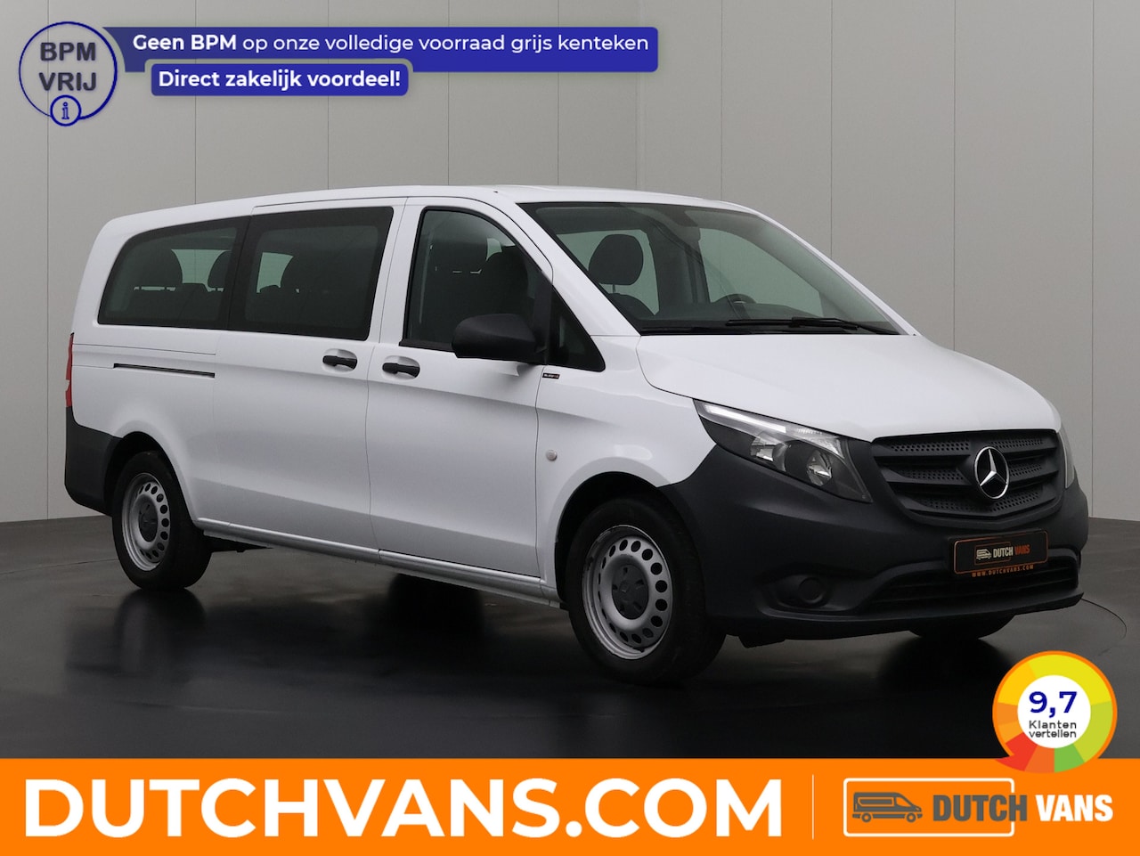 Mercedes-Benz Vito - 114CDI Automaat Personenbus | 9-Persoons | Extra Lang | Prijs incl BTW € 26499,-- | Airco - AutoWereld.nl