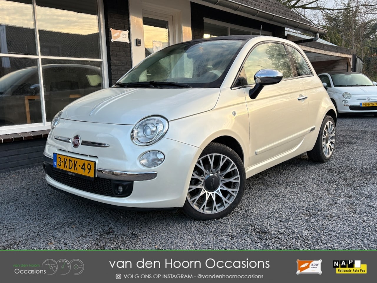 Fiat 500 - Lounge PANODAK | LEDER | PARK.SENS | CLIMA | LED | NAP - AutoWereld.nl