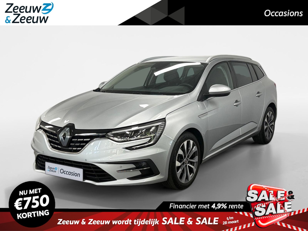 Renault Mégane Estate - 1.3 TCe 140 Techno AUTOMAAT NAVI AIRCO CAMERA PARKEERSENSOREN CRUISE CONTROLE TREKHAAK APP - AutoWereld.nl
