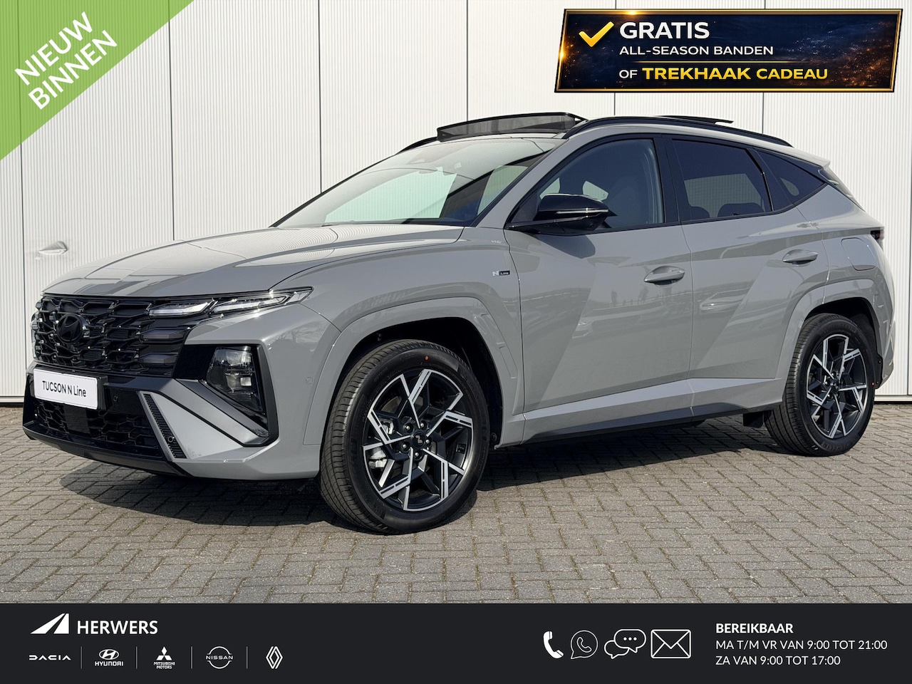 Hyundai Tucson - 1.6 T-GDI PHEV N Line Sky / GRATIS TREKHAAK OF ALL-SEASONBANDEN + € 2500 VOORDEEL / Panora - AutoWereld.nl