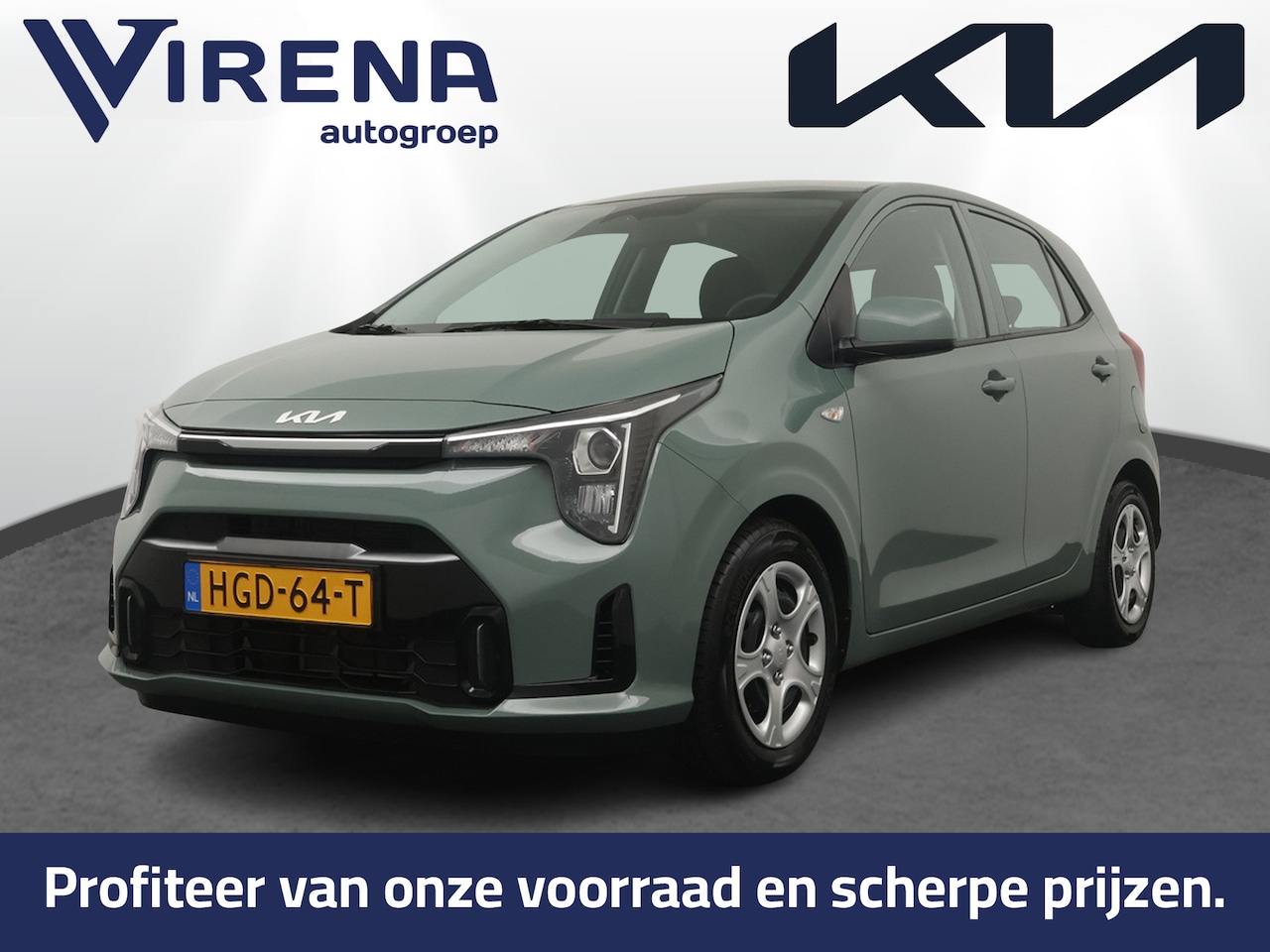 Kia Picanto - 1.0 DPI DynamicLine - Airco - Navigatie - Cruise Control - Apple/Android Carplay - Fabriek - AutoWereld.nl