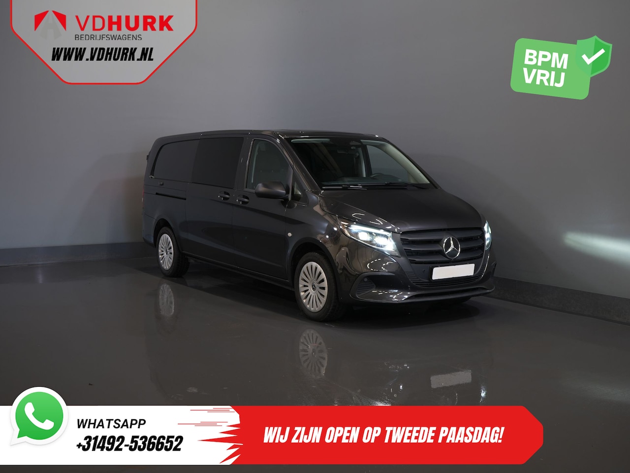 Mercedes-Benz Vito - 116 CDI Aut. L3 DC Dubbel Cabine BPM VRIJ! 6 Pers./ 2xSchuifdeur/ LED/ Stoelverw./ 270Gr. - AutoWereld.nl