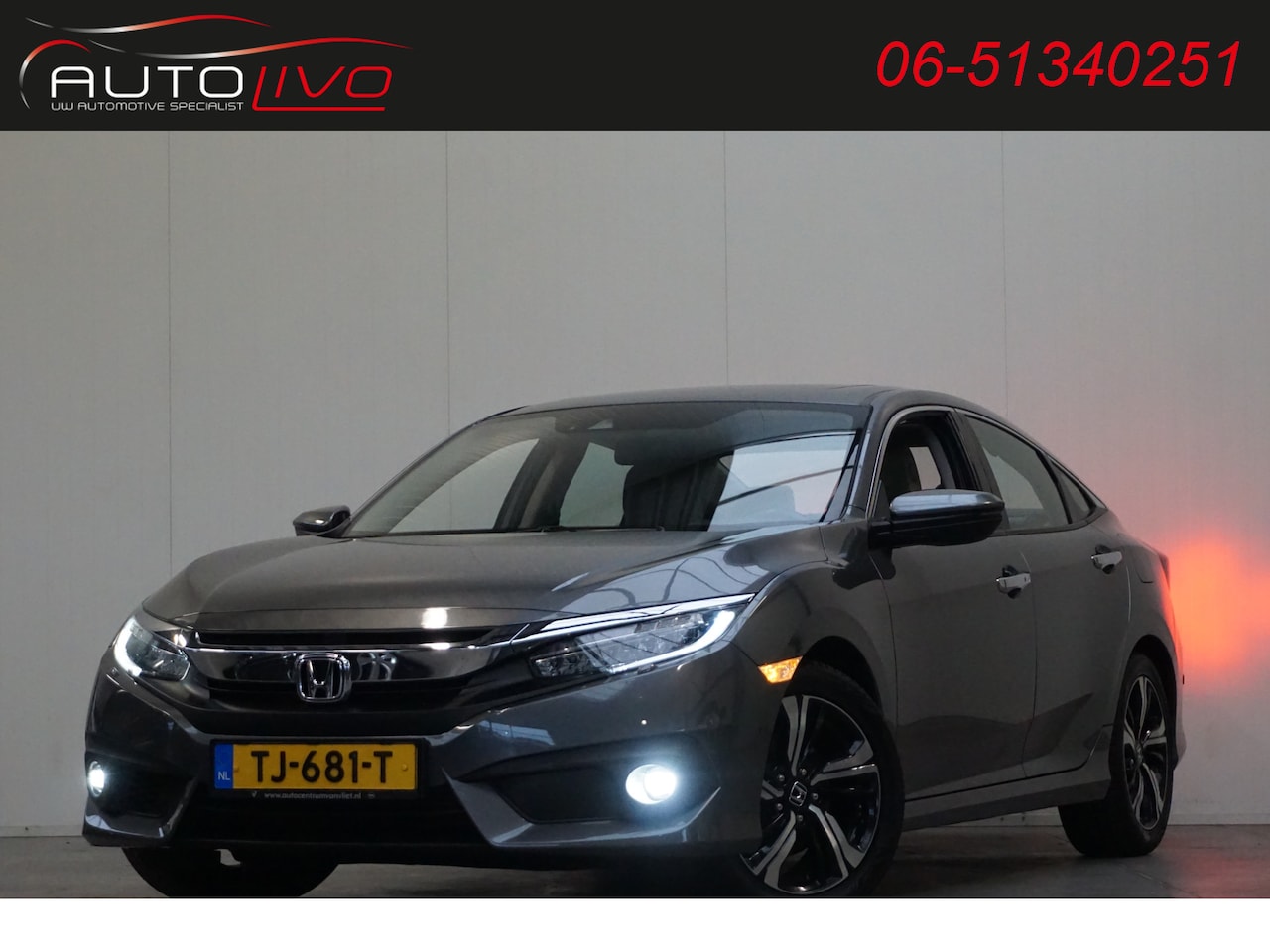 Honda Civic - 1.5 i-VTEC Executive NL AUTO! 180 PK! AUTOMAAT! BOM VOL! - AutoWereld.nl