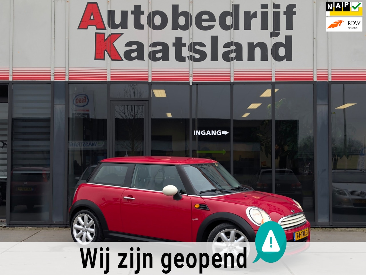 MINI One - Mini 1.6 MINIMALIST Business Line Airco - Nieuwe Apk - - AutoWereld.nl