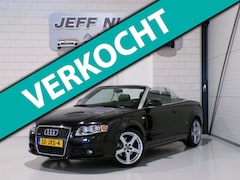Audi A4 Cabriolet - 1.8 Turbo S-Line Xenon Leer Stoelverwarming 18"Velgen Parkeersensoren Garantie I Apple-car
